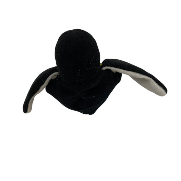 Vintage 1996 Ty Beanie Baby Waddle Penguin %"Black White Plush Toy - Picture 2 of 4